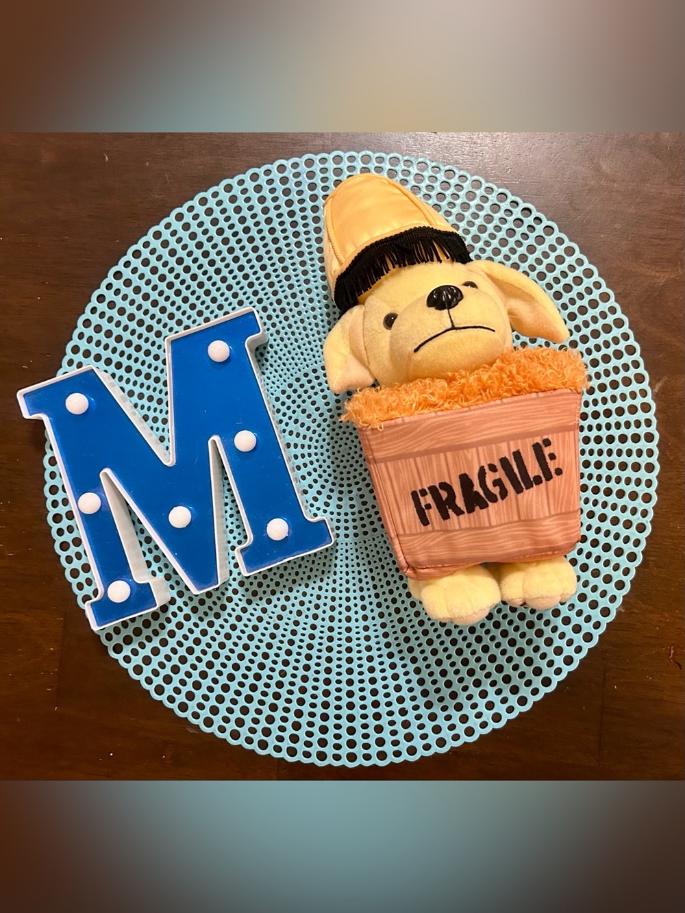 Raising Cane's A Christmas Story Fragile (Fra-Gee-Lay/) Plush Puppy Dog - Xmas